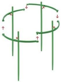 Tomato Cage | Tomato Support | Adjustable Green Plant Supports for Garden | 48in Deformable Assembled Tomato | Trellis for Vegetable, Flower and Fruit Growing，Plant Support Structures
