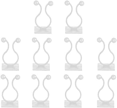 10 Pcs Plant Climbing Wall Self-Adhesive Fixed Clip Climbing Vine Vegetable Hook Garden Clip Hanging Stora Wire Home Sticky Plant Support Structures