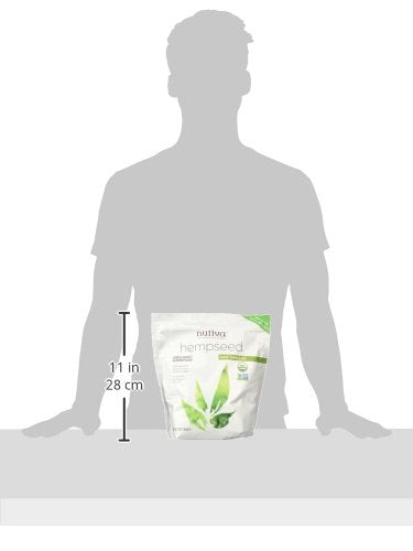 Nutiva Organic Raw Shelled Hemp Seed, USDA, Non-GMO, Non-BPA, Whole 30 Approved, Vegan, Gluten-Free & Keto, 10g Protein and 12g Omegas per Serving for Salads, Smoothies & More, 48 Ounce