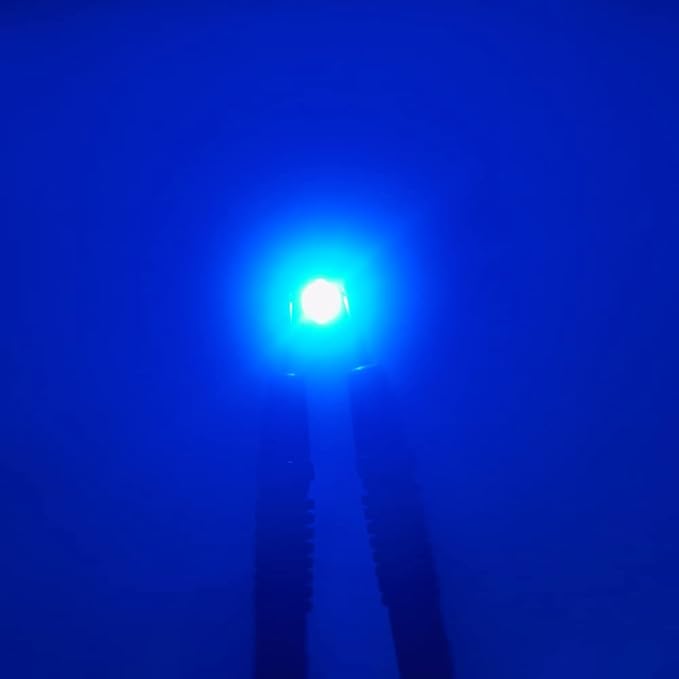 50 pcs High Power Led Chip 3W Royal Blue Plant Grow Light (440nm-450nm / 400mA-700mA DC 3V-3.4V 3 Watt) SMD COB Emitter Diode Components W Bead for DIY Hydroponic Aquarium Growing Lamps, (440nm)