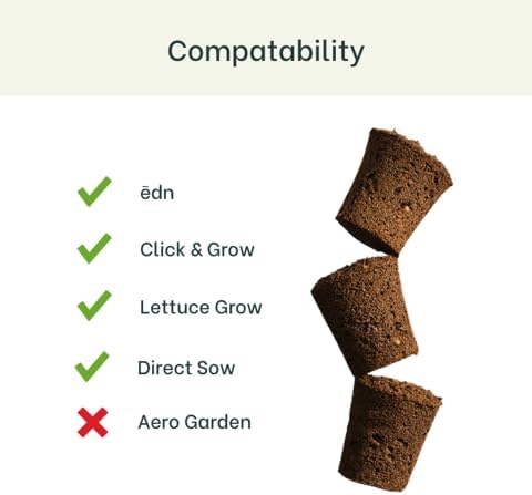 Genovese Basil - Complete Seed Pod Plugs with Plant Food - 10 Pods for Hyrdoponic Gardens, Click and Grow, Lettuce Grow and Outdoor Gardens