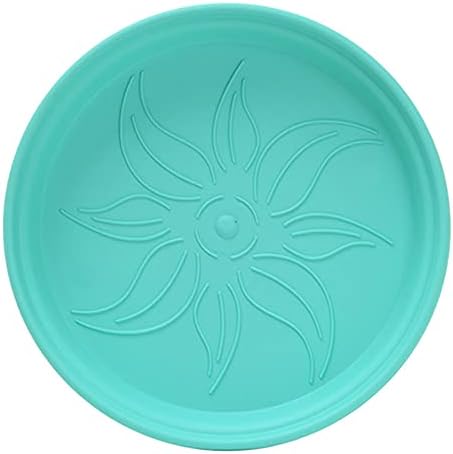 Mintra Home Garden Pots 4pk - Flowers, Herbs, Plants, Indoor, Outdoor, Colorful, Wholesale, Bulk (Teal, 19cm Diameter (7.5in))