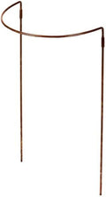 Gardener's Supply Company 12" x 19" Jardin Half-Round Supports (Set of 2) | Half-Round Powder-Coated Steel Plant Supports Prevent Flopping Flowers