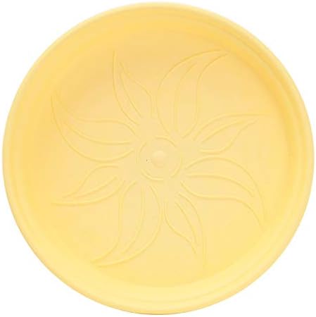 Mintra Home Garden Pots 4pk - Flowers, Herbs, Plants, Indoor, Outdoor, Colorful, Wholesale, Bulk (Yellow, 11cm Diameter (4.3in))
