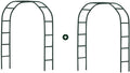 2PCS Wedding Garden Arch Stand,7.9Ft Metal Outdoor Indoor Garden Arbors Stand for Climbing Plant Wedding Christmas Party Decoration (Green-2PCS)