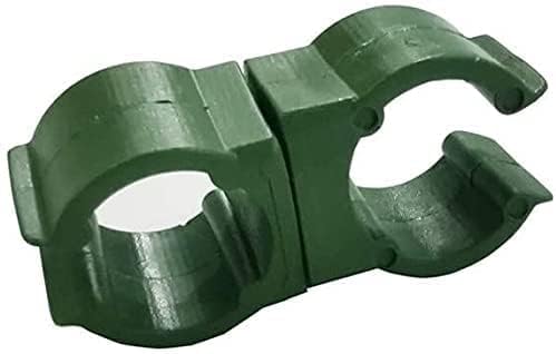 50X Plant Trellis Cane Connector, Climbing Rattan Stent Accessories Plant Connector Stake Clip for Garden Orchard Tomato Cage 11mm (7/16 inch)