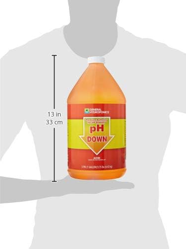 General Hydroponics pH Down Liquid Premium Buffering For pH Stability, 1-Gallon
