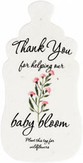 Seed Bloom Bottle Shaped Seed Paper – 15Pcs Pink Shower Favors for Guests with Wildflower Seeds, Writable & Plantable, Shower Favor Gifts for Guest