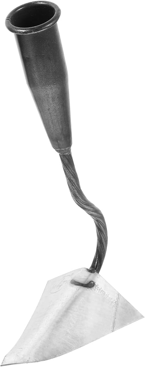 DOITOOL Triangle Hoe Garden Tool with Pointed Head 12.40X6.29X3.93In Lightweight Handheld for Digging Soil Manuring Trenching and Weeding Durable Iron Construction