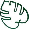 Monstera Leaf Plant Support | Unique & Aesthetic Monstera Plant Support | Keeps Plants Tame & Growing Vertical | Made in USA (Green)