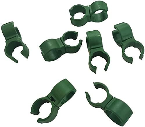 50X Plant Trellis Cane Connector, Climbing Rattan Stent Accessories Plant Connector Stake Clip for Garden Orchard Tomato Cage 11mm (7/16 inch)