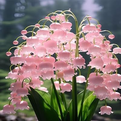 100pcs Lily of The Valley Flower Seeds, Fragrant White & Pink Perennial Blooms, Easy to Grow, Ideal for Garden Borders, Landscaping, Ground Cover, Shade-Loving Spring Flower Seeds