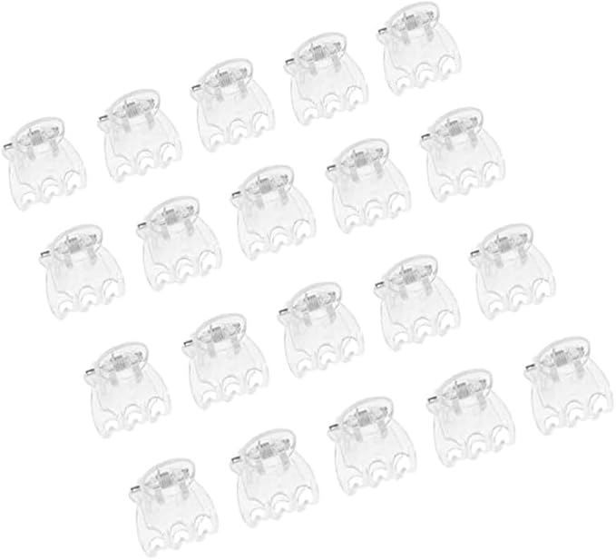 50 Pcs Plant Support Clips,Plant Orchid Clips Flowers Support Clear Fixer for Garden Vine Stem Plants Climbing Clasp Transparent 6 Claws Orchid Plastic Butterfly Plant Support Garden Structures