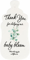 Seed Bloom Bottle Shaped Seed Paper – 15Pcs Green Shower Favors for Guests with Wildflower Seeds, Writable & Plantable, Shower Favor Gifts for Guest