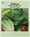Set of 50 Lettuce Parris Island Cos Romaine Type Vegetable Seed Packs - 100% GMO Free - Heirloom - Black Duck Brand (50, Lettuce- Parris Island Cos (Romane Type))
