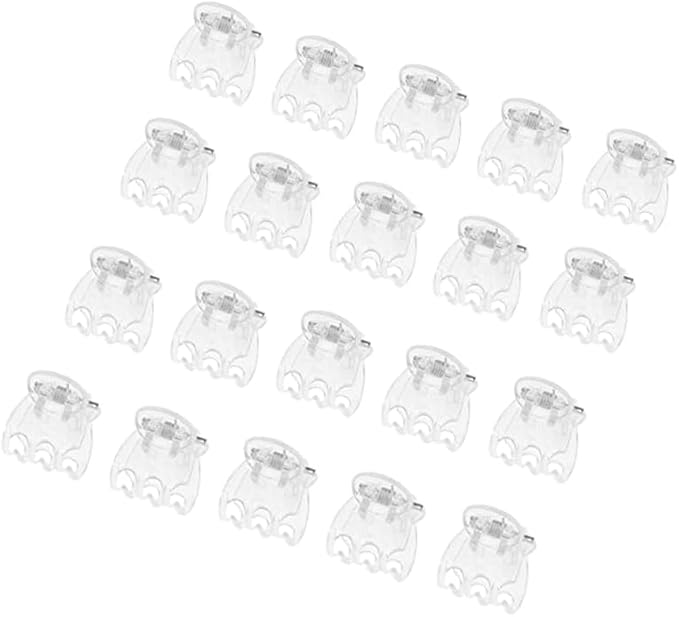 50 Pcs Plant Support Clips,Plant Orchid Clips Flowers Support Clear Fixer for Garden Vine Stem Plants Climbing Clasp Transparent 6 Claws Orchid Plastic Butterfly Plant Support Garden Structures