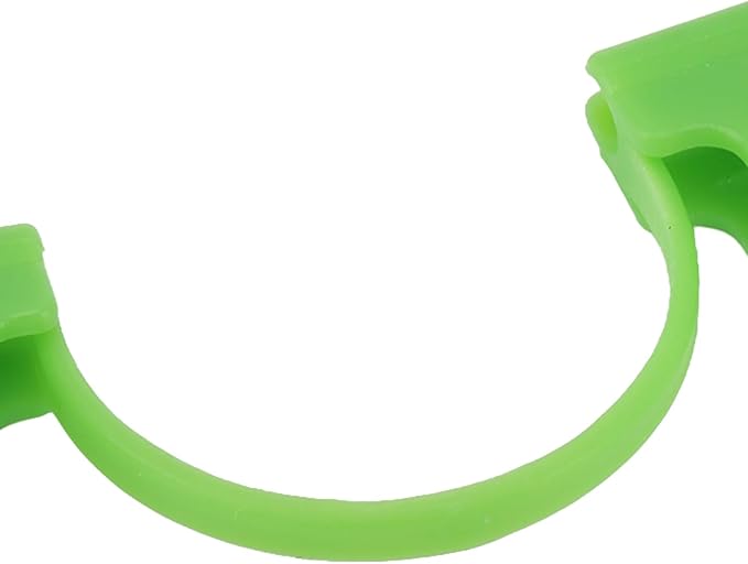 Acouto Greenhouse Arch Frame Double 100PCS Greenhouse Arch Frame Double Plastic Heating Press Film Clamp Heating Press Film Plastic Greenhouses & Plant Germination Equipment (6mm)