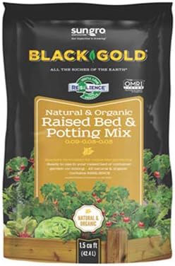 Black Gold Organic Flower and Vegetable Raised Bed Mix 1.5 cu ft