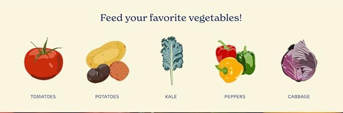 True Organic Tomato & Vegetable Food – Organic Fertilizer for Superior Harvests with 6% Calcium – 8lb Bag Covers 140 sq. ft.