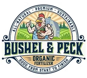 Bushel & Peck Organic Compost Fertilizer 5-4-3 - Pelleted Poultry Manure | OMRI Listed | Natural Soil Amendment for Gardens, Flowers, Vegetables & Lawns (25 Pounds (1 Bag))