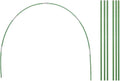 RIFNY 6 PCS Garden Hoops for Raised Beds, Greenhouse Hoops Kit Long Grow Tunnel for Row Cover, Rust-Free Fiberglass Garden Support Poles for Insect Mesh Netting Freeze Plant Cover (Green)