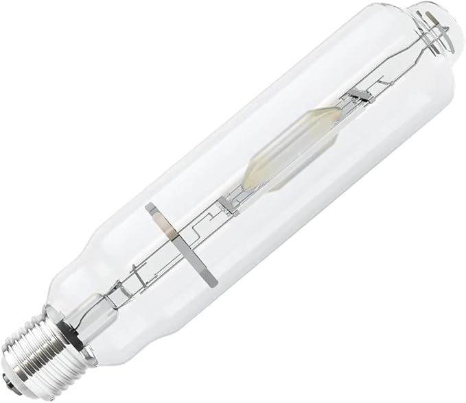 MH 600W Metal Halide Single Ended HID Grow Light Bulb Lamp High PAR Enhanced Blue and Violet Spectrums for Hydroponic Horticulture Vegetative Growth,CCT 6000K,55,000 Lumens,E39 Base