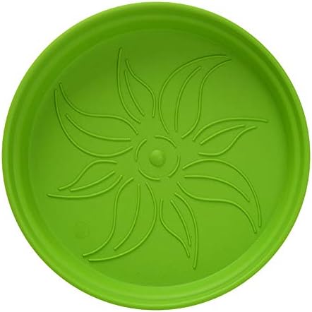 Mintra Home Garden Pots 4pk - Flowers, Herbs, Plants, Indoor, Outdoor, Colorful, Wholesale, Bulk (Light Green, 15cm Diameter (5.9in))