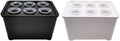 Hydroponics Growing Box 6-Holes Cultivation System Designed for Indoor Use with Multi-Set Package Supporting Efficient Root Development and Crop Growth