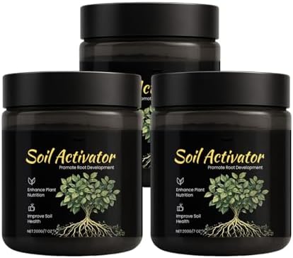 Soil Pro Activator, 7 Fl Oz Soil Activator for Plants, Water-Soluble Formula, Enhance Growth for Vegetables & All Plants (3pcs)