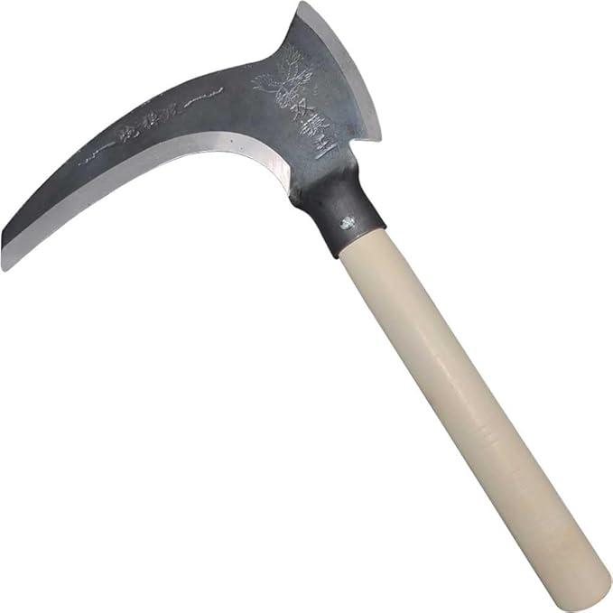 Scythe Tool，Sickle Garden Tool，Scythe Weapon,Long Handle Sickle