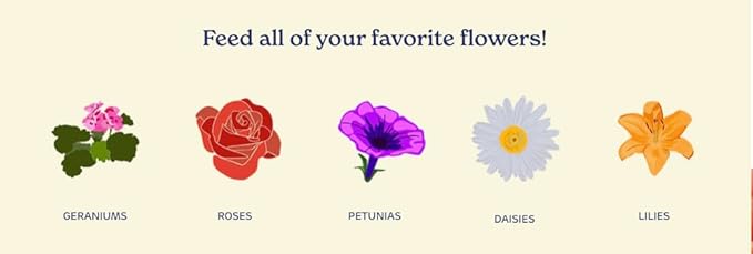 True Organic Rose & Flower Food – Organic Fertilizer for Stunning Blooms – 4lb Bag Covers 70 Sq. Ft.