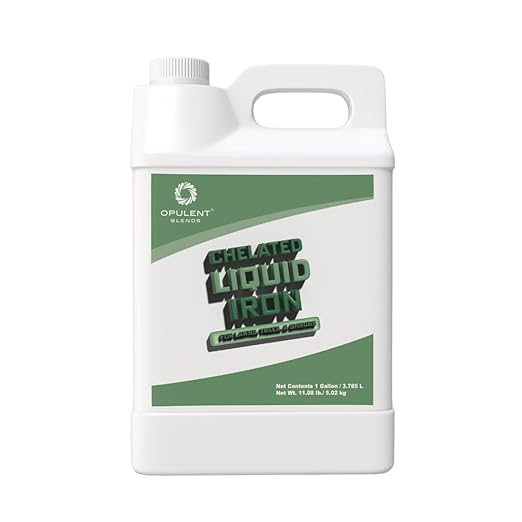 Chelated Liquid Iron (1 Gallon) - Liquid Chelated Iron for Lawns, Trees, and Shrubs - 6.5% Iron - EDTA Free - Made in The U.S.A