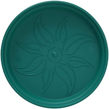 Mintra Home Garden Pots 4pk - Flowers, Herbs, Plants, Indoor, Outdoor, Colorful, Wholesale, Bulk (Forest Green, 11cm Diameter (4.3in))