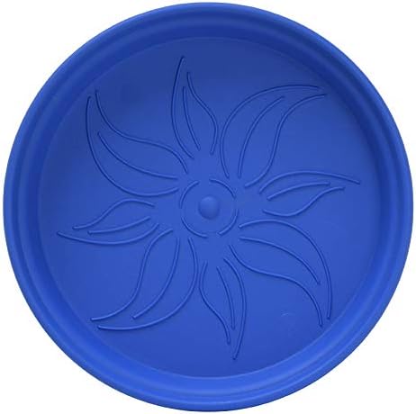 Mintra Home Garden Pots 4pk - Flowers, Herbs, Plants, Indoor, Outdoor, Colorful, Wholesale, Bulk (Blue, 19cm Diameter (7.5in))