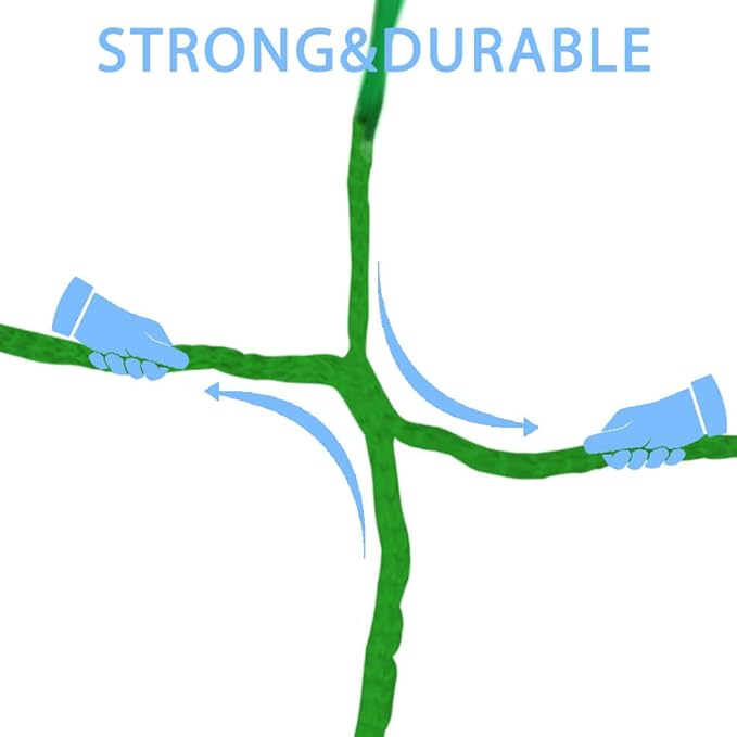 Heavy Duty Green Trellis Netting Roll - 47''x328' Plastic Plant Green Trellis Net for Climbing Plants