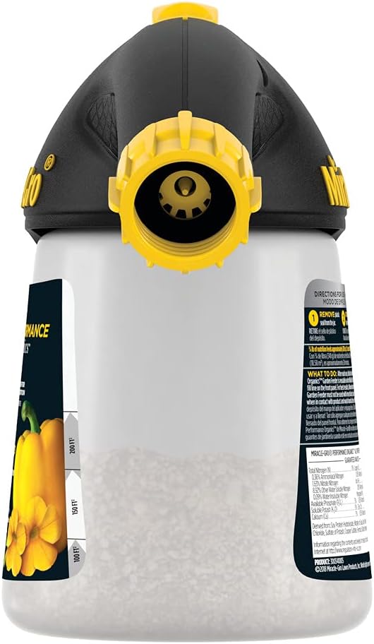 Miracle-Gro Performance Organics Garden Feeder, 12 oz. - Includes First Feeding of Miracle-Gro Performance Organics Plant Nutrition Inside - Feed Vegetables, Flowers and Herbs While Watering