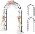 7.9 Ft H x 4.6 Ft W Metal Pergola Arbor,Assemble Freely 2 Sizes,for Various Climbing Plant Wedding Garden Arch Bridal Party Decoration Wide Arbor, 1 Pack