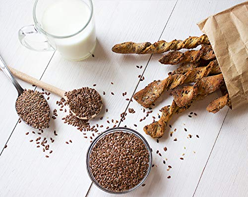 Food to Live - Brown Flax Seeds, 4 Ounces Raw Whole Flaxseed, Kosher, Vegan, Bulk. High Dietary Fiber Food. Rich in Omega-3 Fats. Great for Salads, Baked Goods, Smoothies, Oatmeal, and Yogurt.