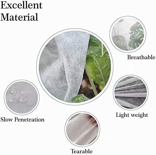 Agfabric 2 Pack Plant Covers Freeze Protection 1.5oz 84''x72'' Frost Cover for Garden Tree Protection Winter Tree Cover for Frost Proctection
