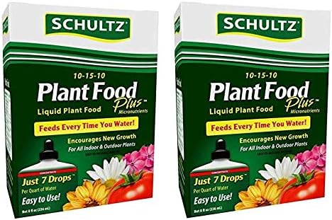 Schultz SPF45170 Purpose Liquid Plant Food 10-15-10, 8 oz (Тwo Рack)