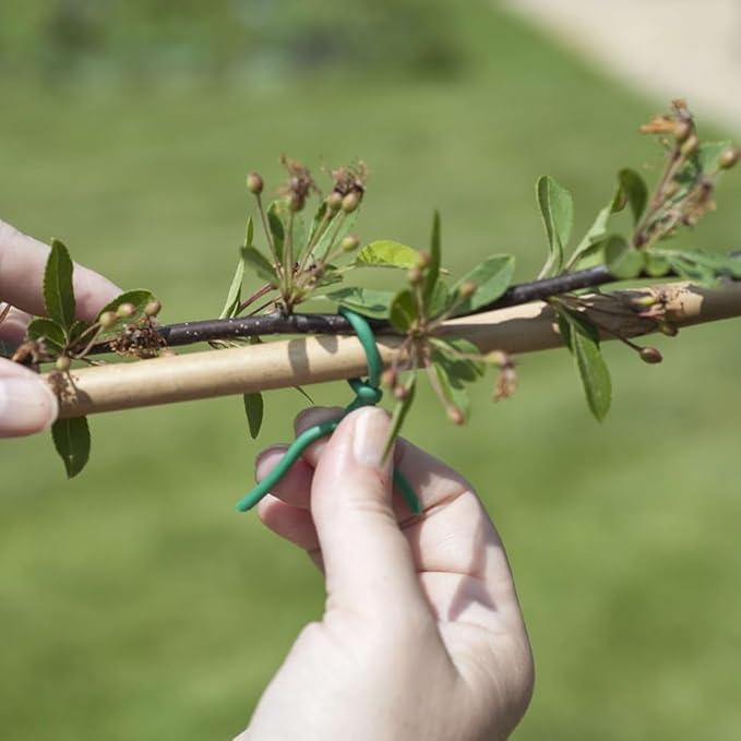 32.8FT Soft Twist Ties for Plants – Durable Flexible TPR Rubber Coated Garden Wire with UV Protection, Reusable Plant Tie for Securing Tomatoes, Delicate Stems, Vines, Flowers, 0.14 In Diameter