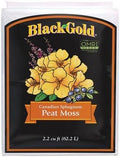 Black Gold Peat Moss - Moisture-Retaining, Professional Grade - 2.2 cu ft - Peat Moss