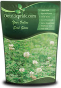 Outsidepride Perennial White Dutch Clover Seed - 5 lbs. Nitrocoated, Inoculated Clover Seeds for Lawn Alternative, Erosion Control, Food Plots, Ground Cover, & Pasture Mixtures in USDA Zones 3-10