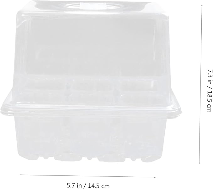 GANAZONO 3pcs Plant Germination Case Garden Planting Supplies Greenhouse Planting Box Moisture Retention Cover