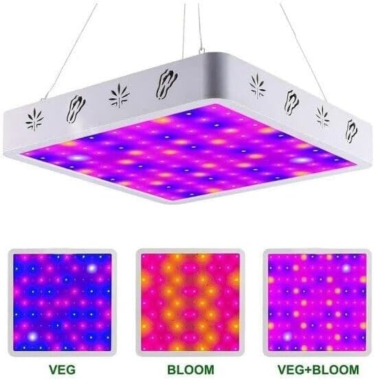 HeargGrow LED Panel Plant Flower Seedling Grow Light Growbox Hydroponics Phytolamp, A008