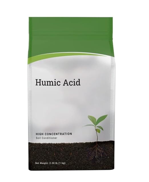 Humic Acid Granules – High Concentration Soil Conditioner – Organic Soil Amendment for Lawns, Gardens, Vegetables & Plants – Improves Nutrient Uptake & Root Growth – 2.2 lb (1 kg)