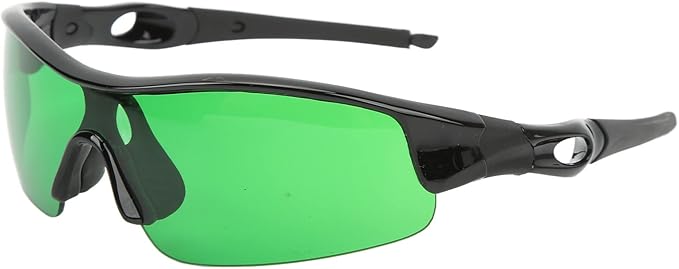 Pongnas Indoor Hydroponics LED Grow Room Glasses, Eye Glasses, Goggles (Green)