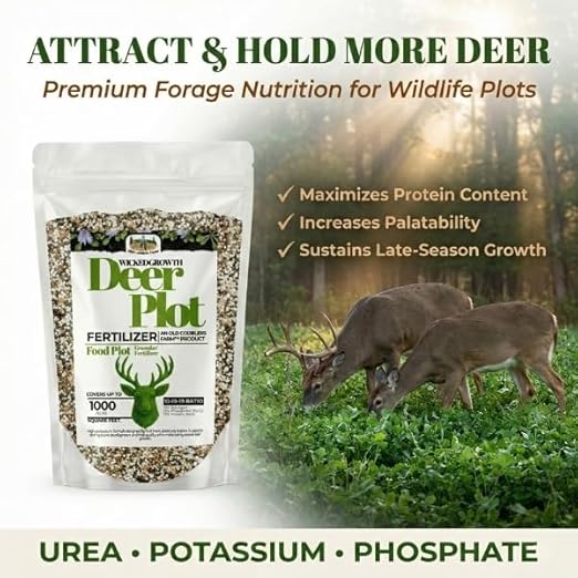 Old Cobblers Farm™ Wicked Growth Wildlife Deer Plot Fertilizer - Perfect Blend for Deer, Turkey & Game - Balanced NPK for Robust Growth (5 lbs | 10 lbs | 15 lbs | 20 lbs) (10 lbs)