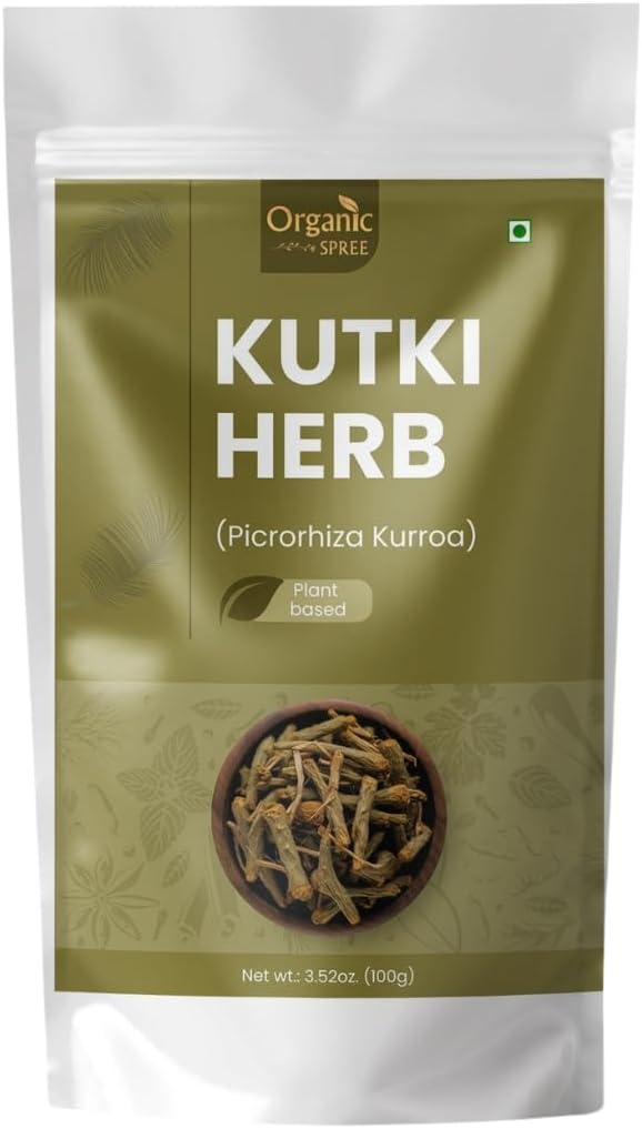 ORGANIC SPREE Kutki Herb 100gm (3.52oz) Picrorhiza Kurroa | Katuka Rohini | Pure and Natural