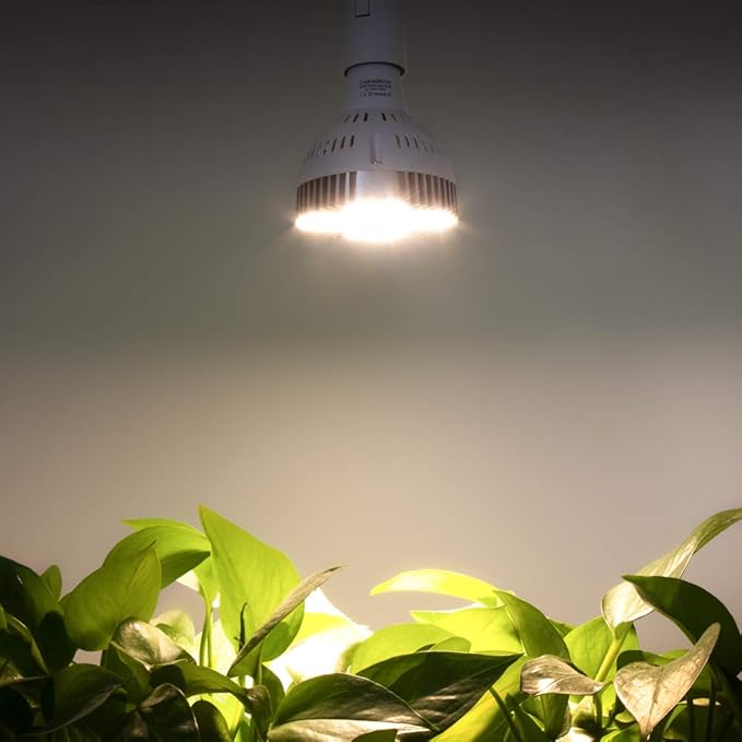 CANAGROW LED Grow Light, 35W Full Spectrum Grow Light Bulb Plant Light for Indoor Plants, Growing Lamps for Hydroponics Greenhouse Succulent Houseplants Vegetable